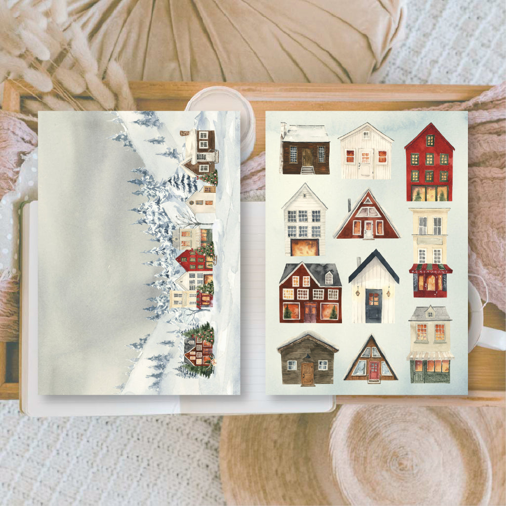 Christmas in Midnight Forest Junk Journal Book