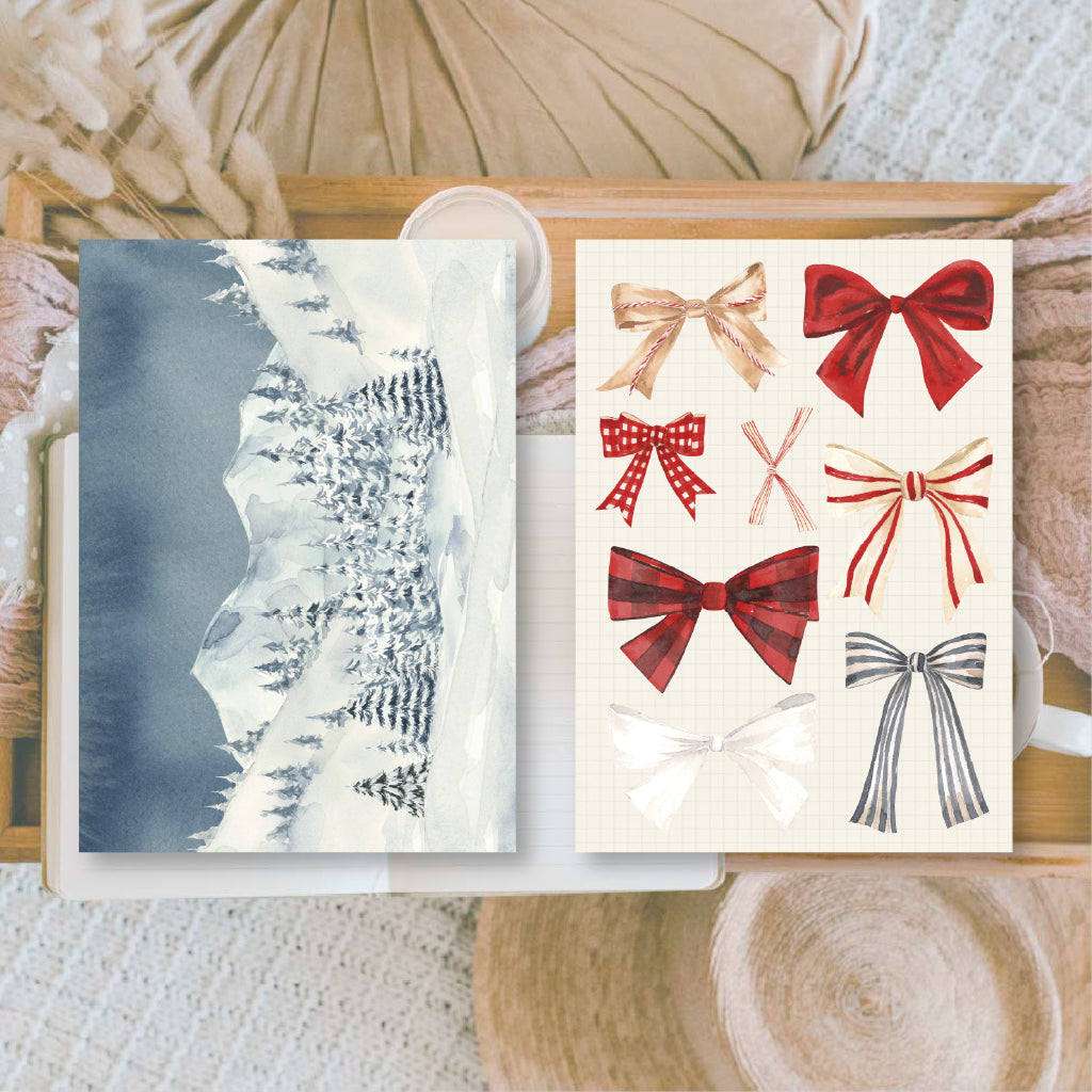 Christmas in Midnight Forest Junk Journal Book