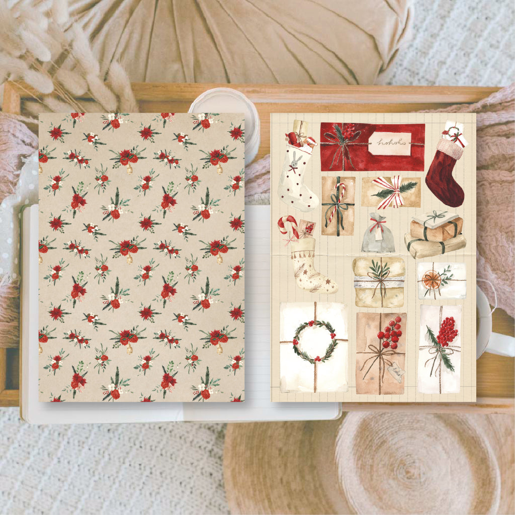 Christmas in Midnight Forest Junk Journal Book