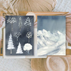 Christmas in Midnight Forest Junk Journal Book