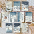 Midnight Forest | Background paper for junk journal | 14,8x21 cm