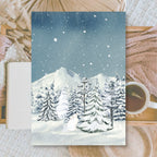 Midnight Forest | Background paper for junk journal | 14,8x21 cm