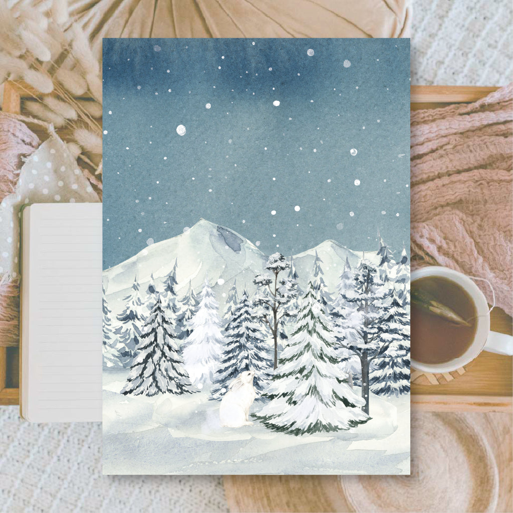 Midnight Forest | Background paper for junk journal | 14,8x21 cm