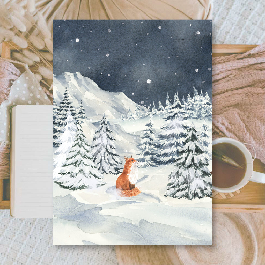 Midnight Forest | Background paper for junk journal | 14,8x21 cm