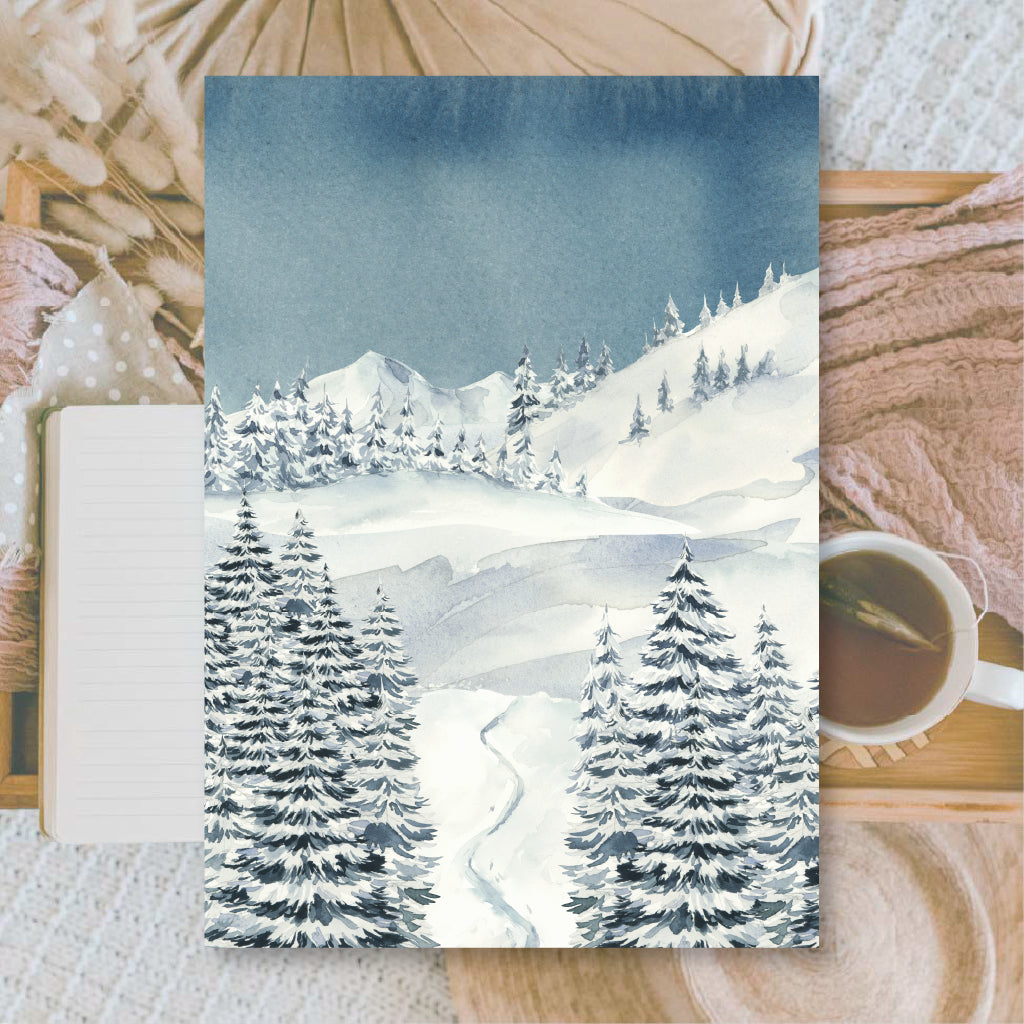 Midnight Forest | Background paper for junk journal | 14,8x21 cm