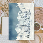 Midnight Forest | Background paper for junk journal | 14,8x21 cm