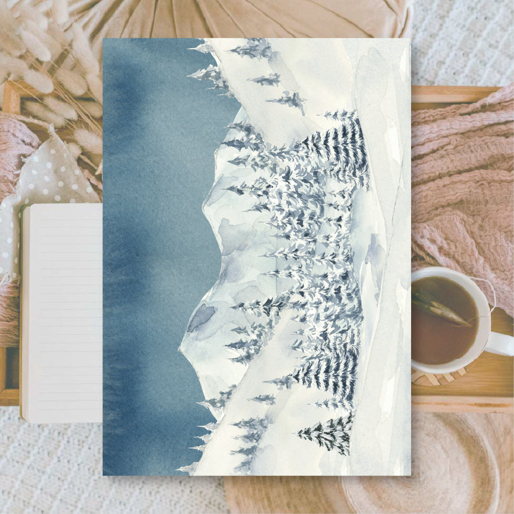 Midnight Forest | Background paper for junk journal | 14,8x21 cm
