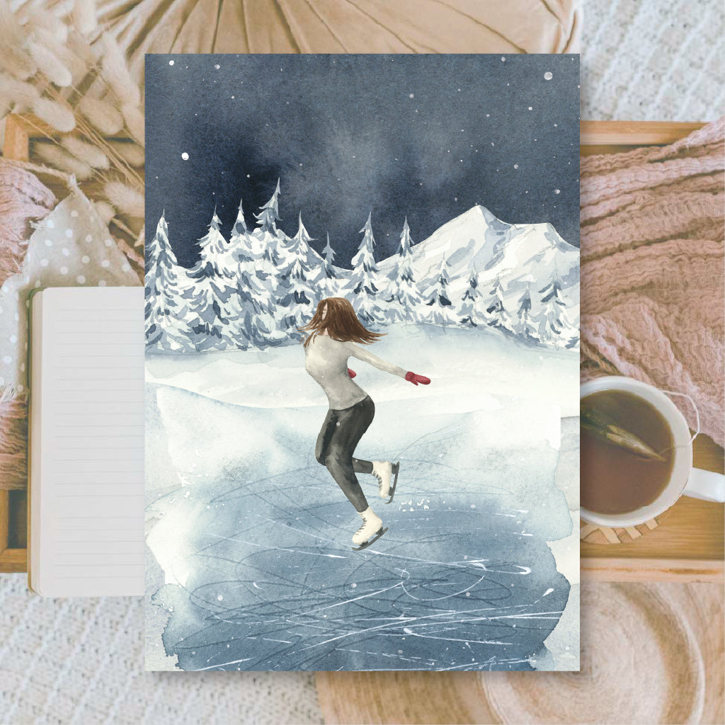 Midnight Forest | Background paper for junk journal | 14,8x21 cm