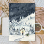 Midnight Forest | Background paper for junk journal | 14,8x21 cm