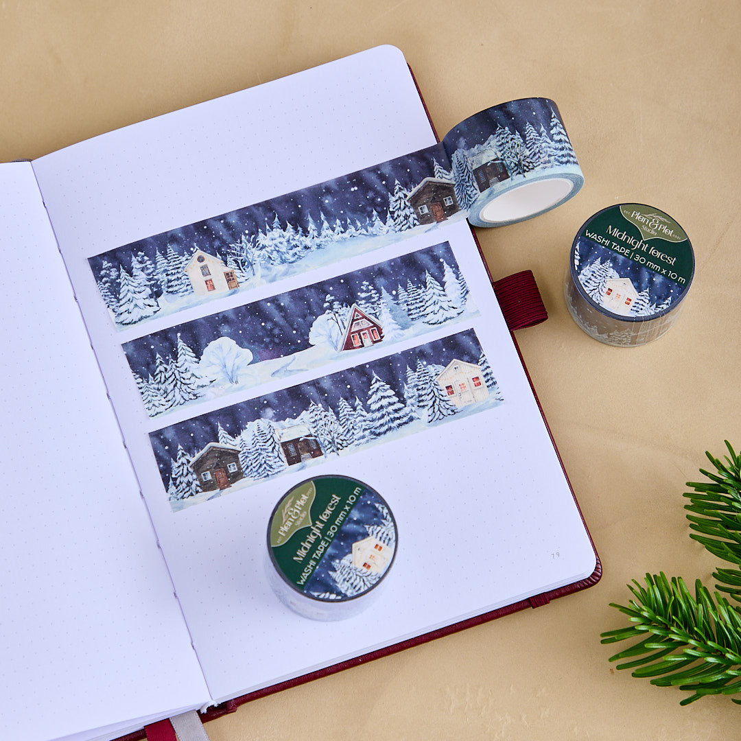 Midnight forest | 30 mm x 10 m | Washi tape