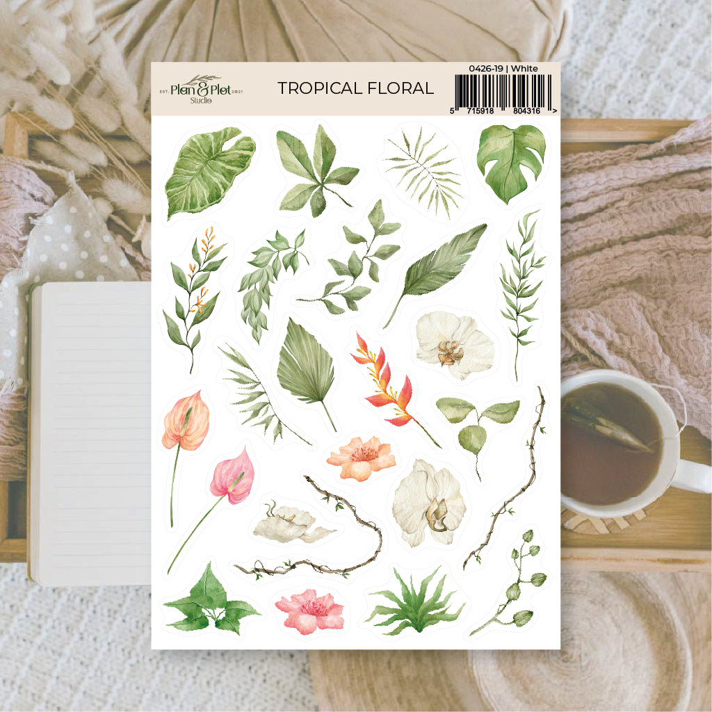 Tropical floral | Stickers