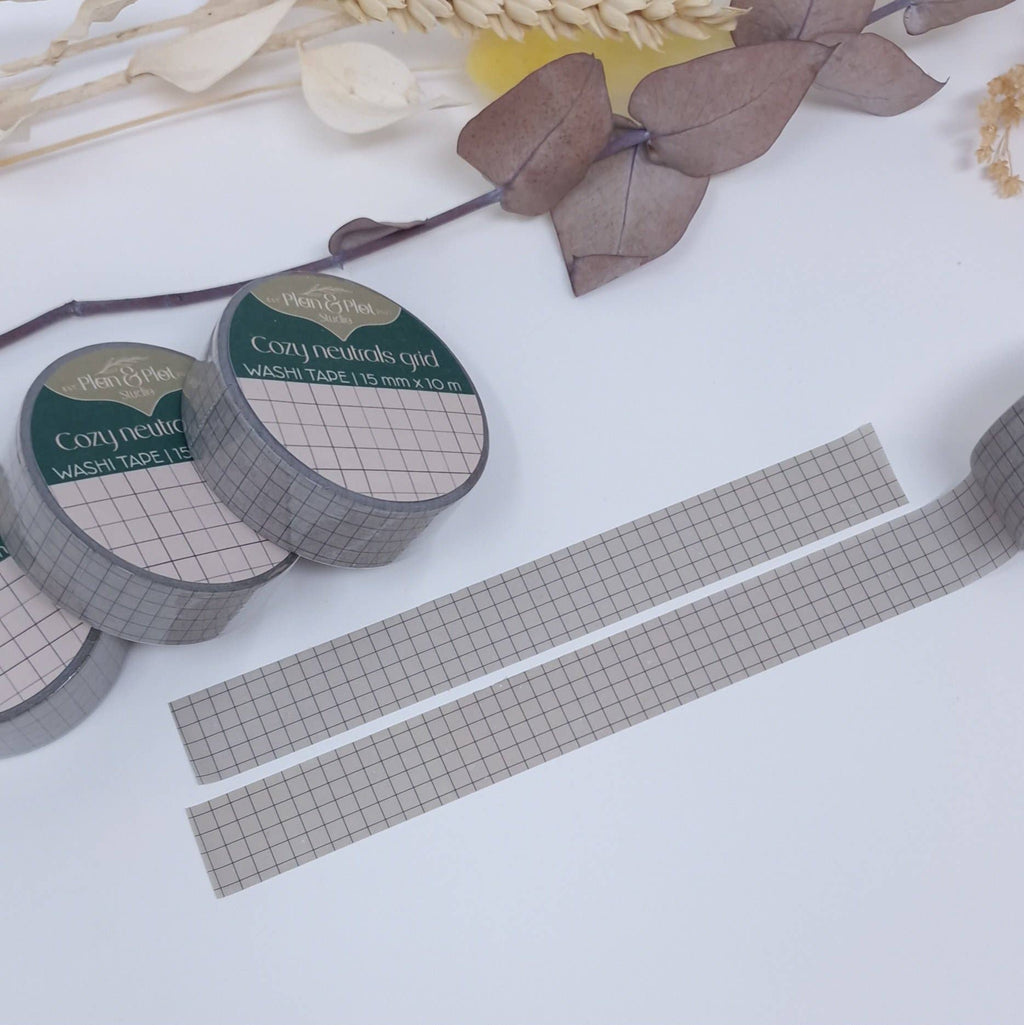 Cozy Neutrals Grid | Washi tape