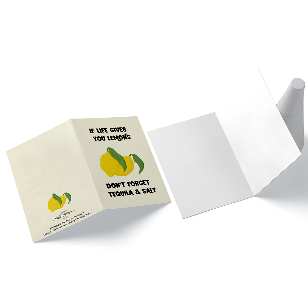 Lemons – tequila | A6 greeting card