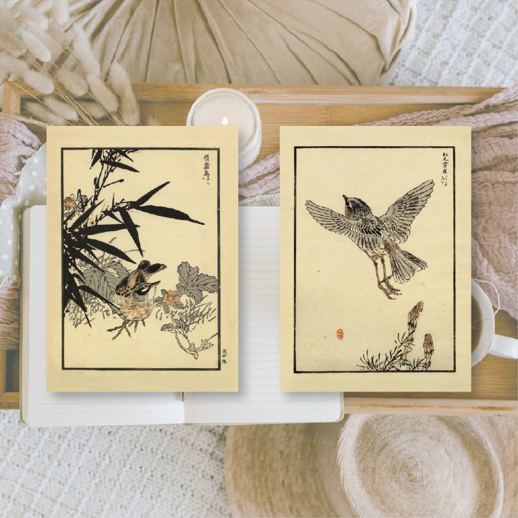 Kacho-e | Ephemera paper | 7,4 x 10,5 cm | 3×8 designs