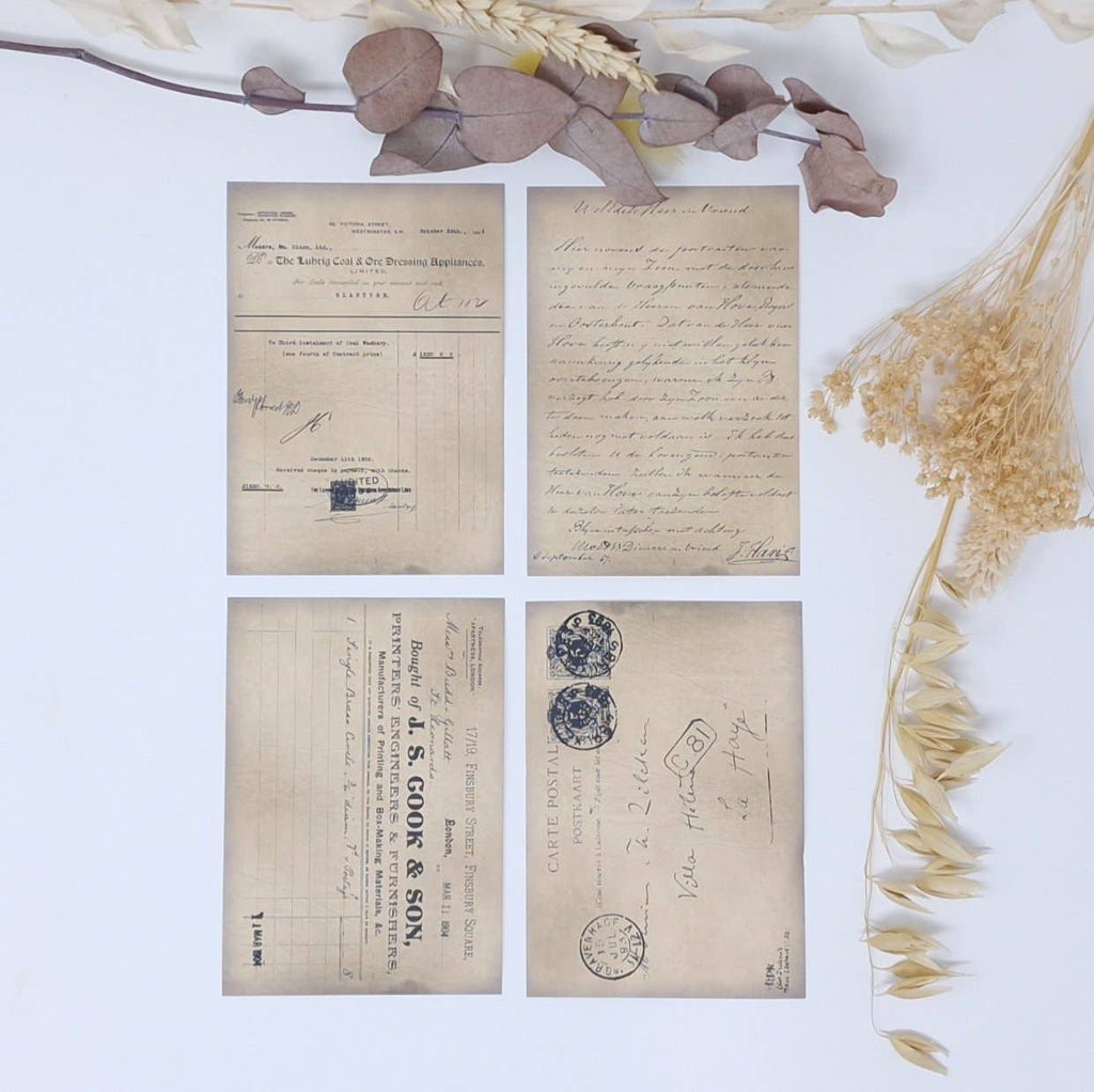 Written records ephemera paper | 7,4x10,5 cm | 3×8 designs