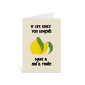 Lemons – gin | A6 greeting card