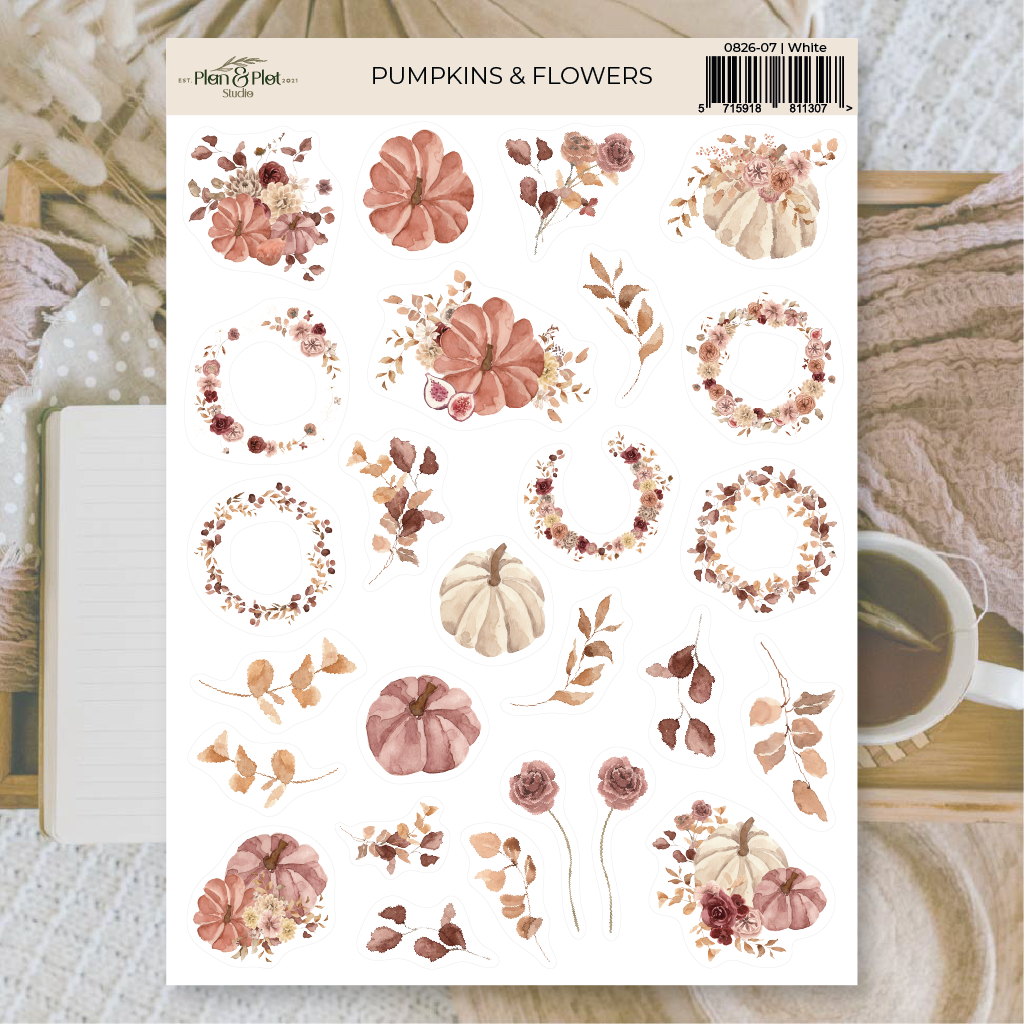 Pumpkins & flowers | Stickers