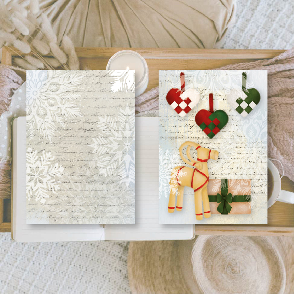 Winter town Scrap paper | 7,4 x 10,5 cm | 3×8 designs
