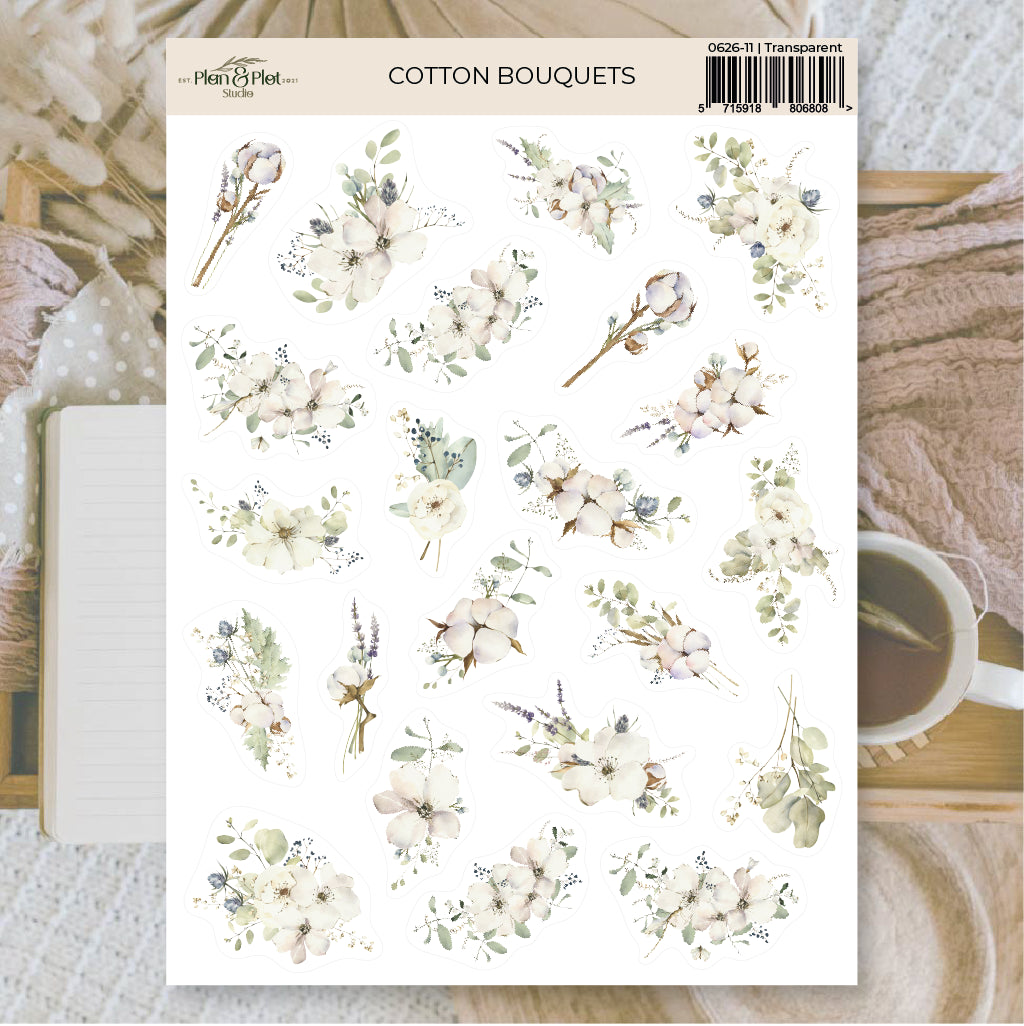 Cotton bouquets | Stickers