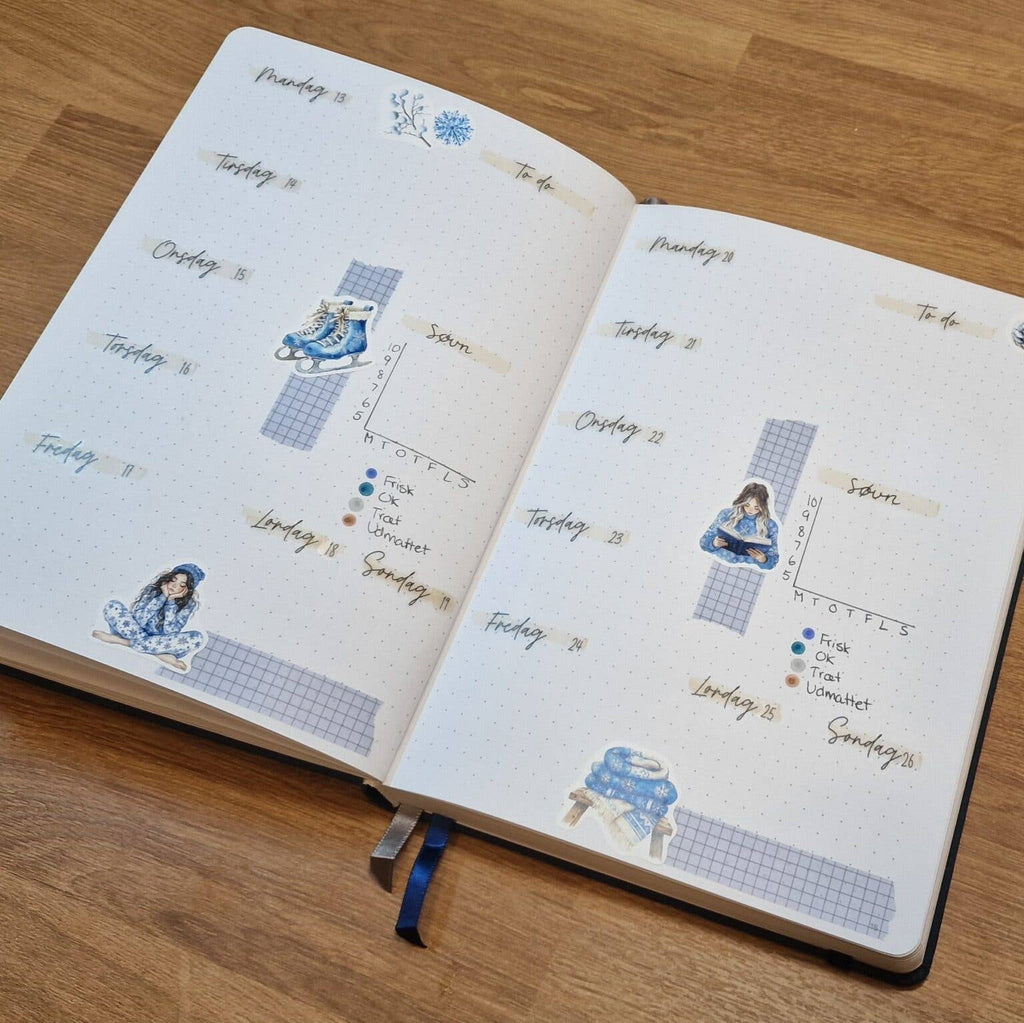 Snowy Winter Grid | Washi tape