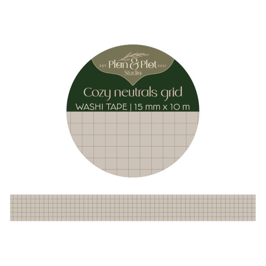 Cozy Neutrals Grid | Washi tape