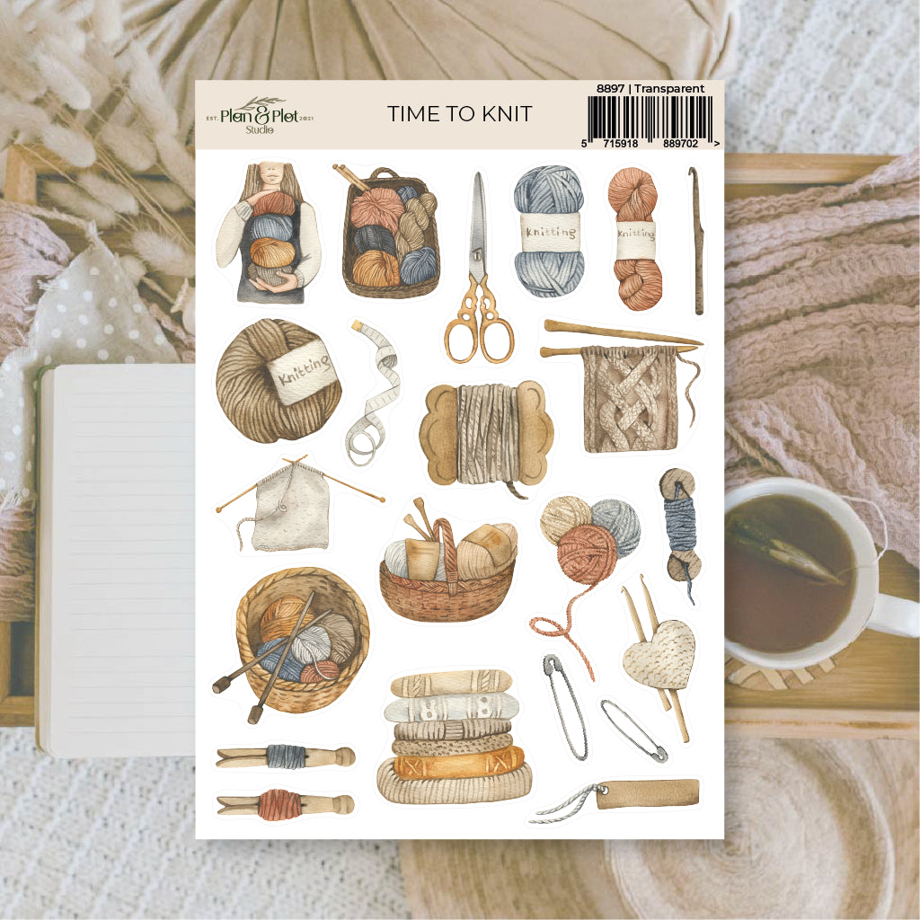 Time to knit | Stickers