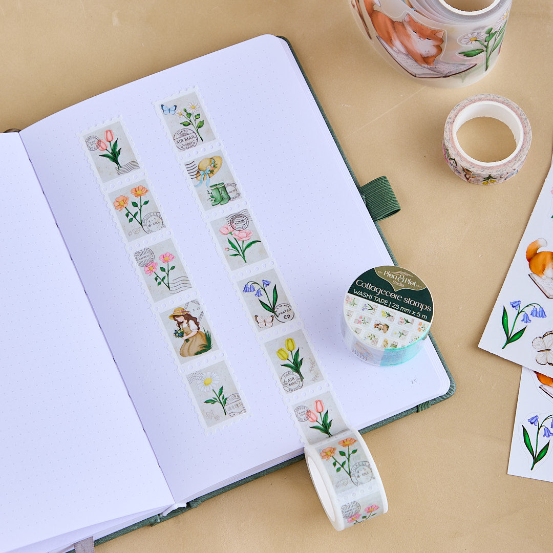 Cottagecore stamps | Washi tape