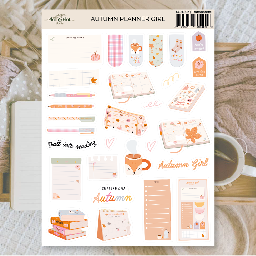 Autumn planner girl | Stickers