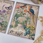 Antique garden Scrap paper | 10,5 x 14,8 cm | 3×8 designs