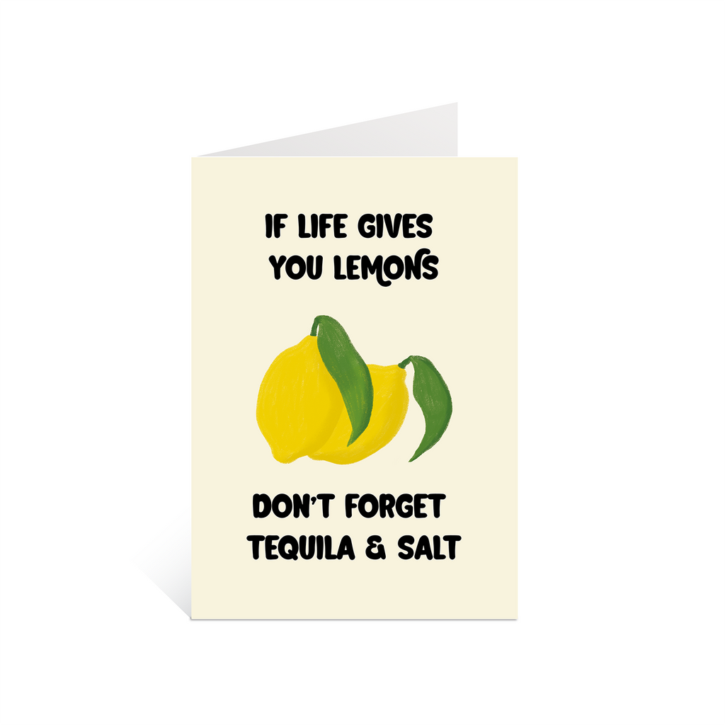 Lemons – tequila | A6 greeting card