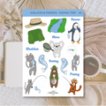Sheldon & Friends fishing trip | Stickers