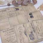 Written records ephemera paper | 7,4x10,5 cm | 3×8 designs
