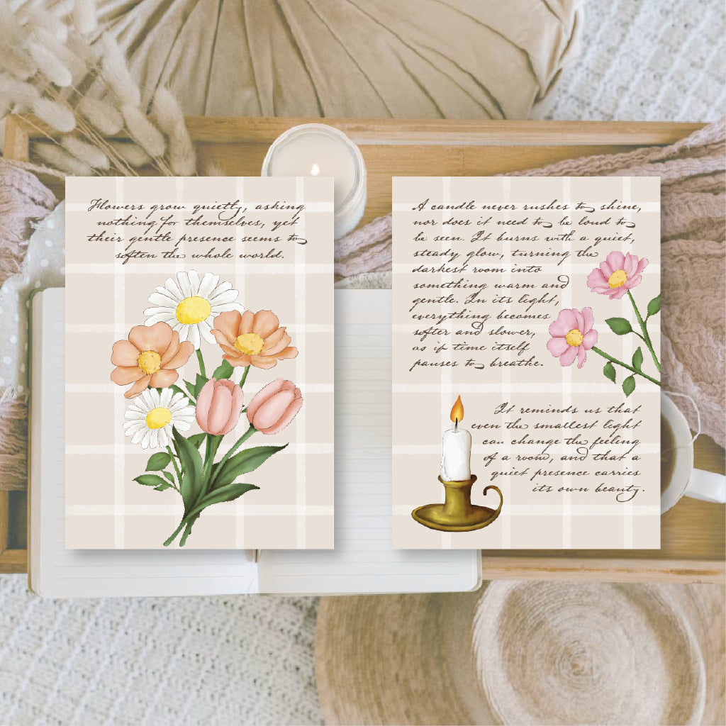 Cottagecore Scrap paper | 7,4 x 10,5 cm | 3×8 designs
