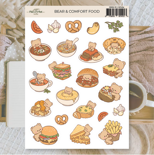 Bear & comfort food | Stickers