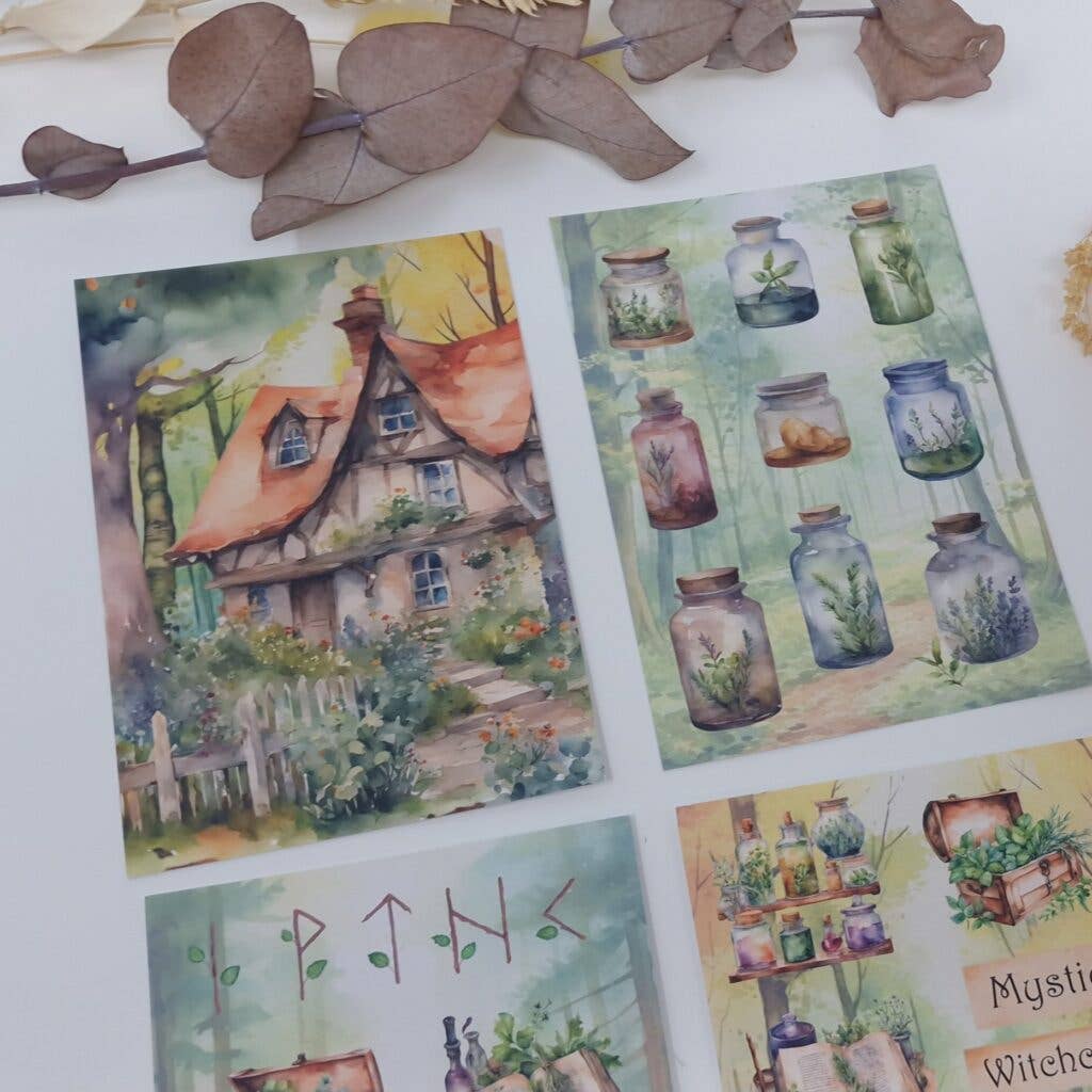 Earth witches Scrap paper | 7,4 x 10,5 cm | 3×8 designs
