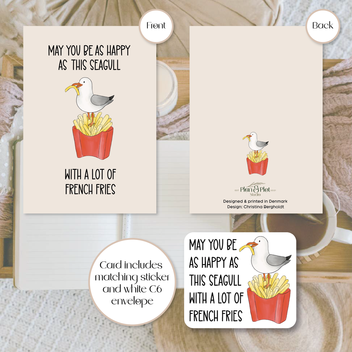 Seagull | A6 greeting card