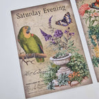 Antique garden Scrap paper | 10,5 x 14,8 cm | 3×8 designs