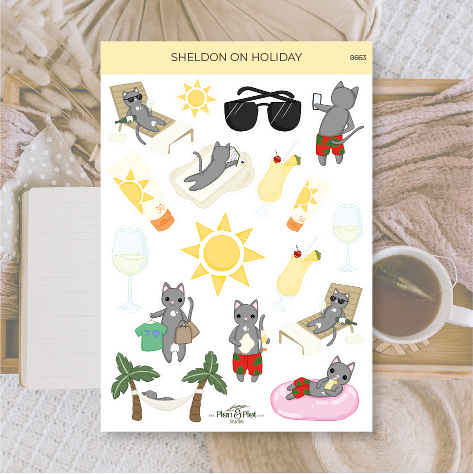 Sheldon on holiday | Stickers