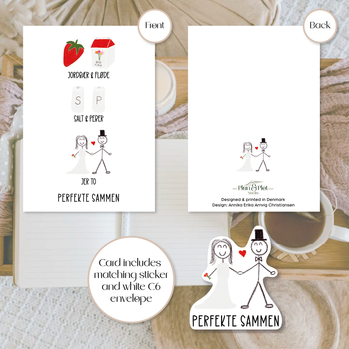 Perfekte sammen | A6 greeting card