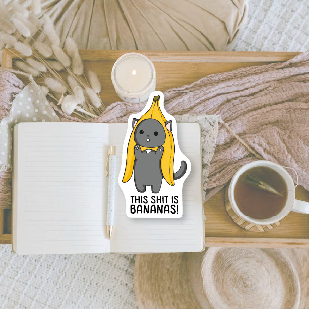 This shit is bananas | Die cut sticker